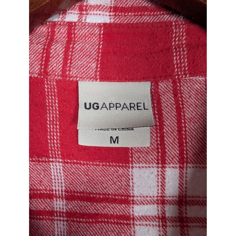 Ohio State Buckeyes Shirt Womens Medium Red NCAA Football UG Apparel Flannel - Picture 2 of 13